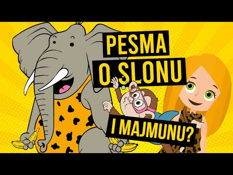 NAOPAKA PESMA | Priča o Slonu - Dečija Pesmica | Crtani | Životinje | Slonovi, Majmuni, Pilici, Kuce