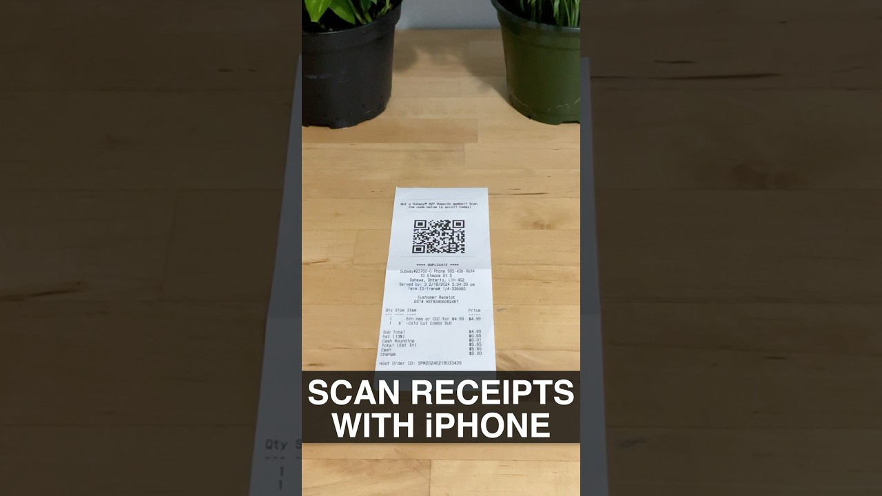 Scan Receipts Easily with iPhone 🧾📱
