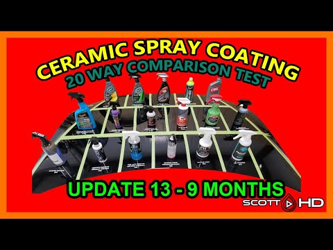 Ultimate Ceramic Spray Coating Test UPDATE 13 - 20 products compared - 9 MONTH UPDATE - MORE FAIL!