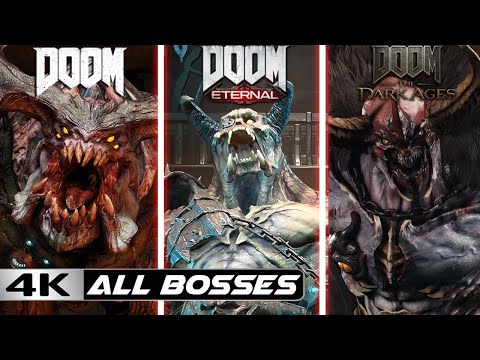 DOOM [2016 - Eternal - The Dark Ages] - All Bosses (Fights\Battles) - [4k-60FPS]