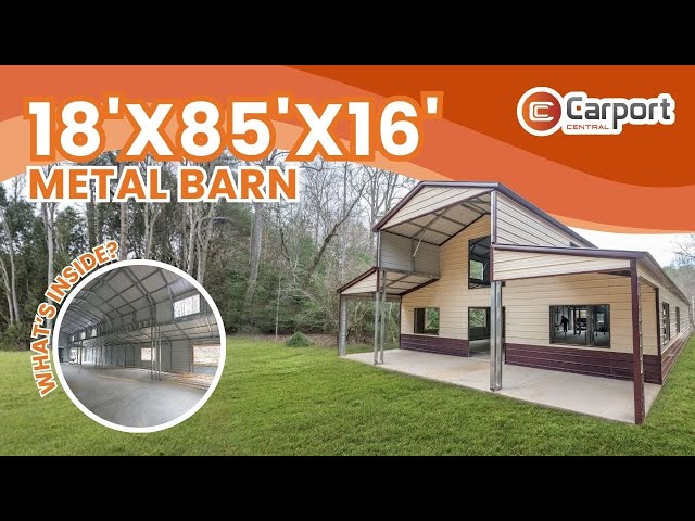 18’ x 85’ x 16’ Drop Down Barn