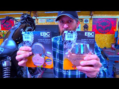 Harley Dyna FXD, "EBC Copper Sintered"  (Brake Pad Upgrade)!