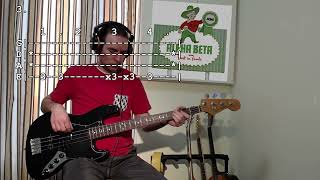 CAKE - Alpha Beta Parking Lot - Bass Tabs and Cover by Pea