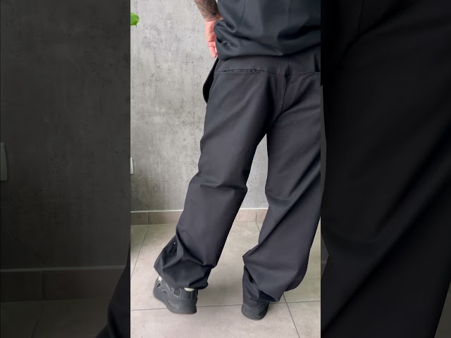 Vídeo relacionado con PADOLA Pantalones de chándal para Hombre Pantalón Deportivos Largos Color Puro Sueltas Ajustable Cintura Elástica Streetwear Baggy(XXL,Negro)