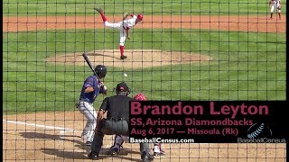 Brandon Leyton, SS, Arizona Diamondbacks — August 6, 2017