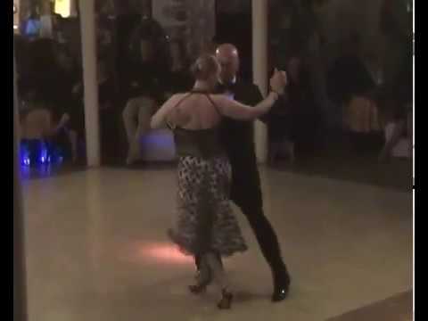  Fabio Pinciroli  and  Elisa Porta  are  dancing  to  a  vals  at  Pasqua Tango Festival  in  2016