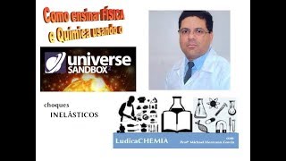 Choques Inelásticos com tempero final do Universe SandBox 2.