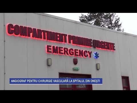 Angiograf pentru chirurgie vasculară la Spitalul din Onești