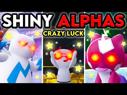 MEGA DIMENSION is CRAZY for SHINY ALPHA POKEMON!!