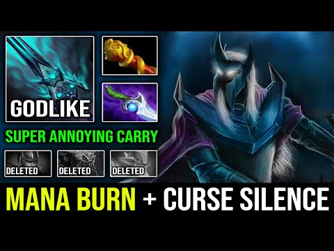 CRAZY Mana Burn + Curse Silence Diffusal Abaddon | Super Annoying Carry 100% Counter PA DotA 2