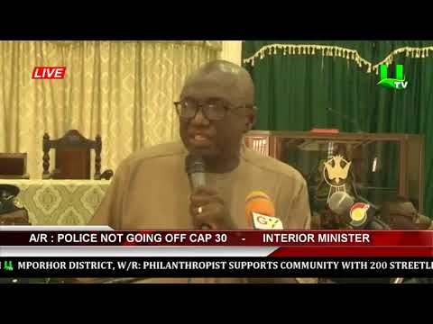 Police not going off CAP 30 – Interior Minister