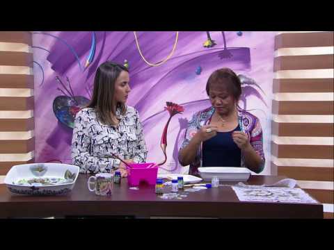 Mulher.com - 26/05/2016 - Decoupagem na porcelana - Mamiko Yamashita PT2