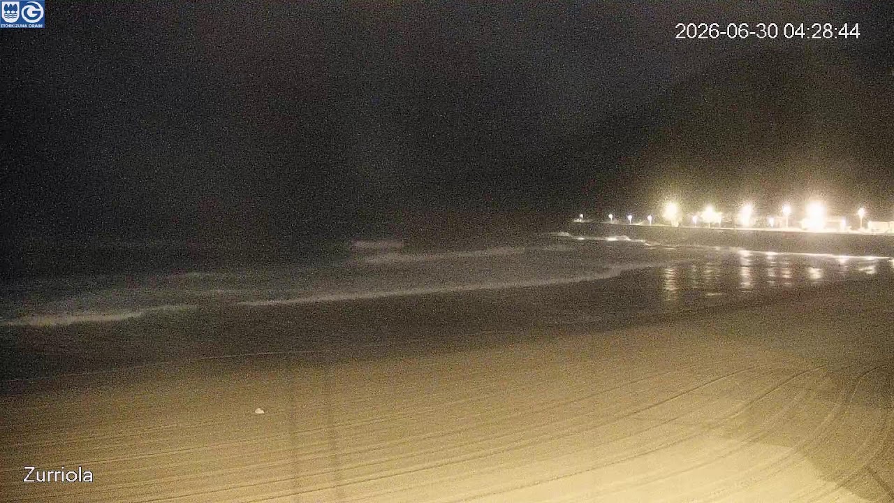 Live webcam view of Vista de surf en la Zurriola