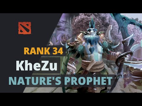 KheZu (Rank 34) plays Nature's Prophet Dota 2 Full Game