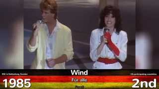 Germany in Eurovision | ALL Songs 2015 - 1956 | ALLE deutschen Beiträge/Lieder beim ESC
