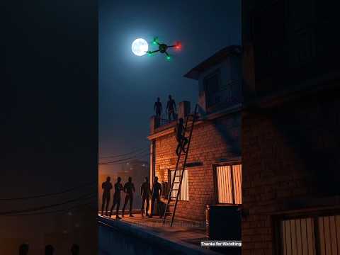 Thieves with drones climbed over the house 😭 #ai #chor #chori #drone #shorts #viralvideo