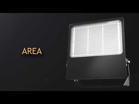 Projecteur LED extérieur AREA - 15W à 300W - En applique ou sur poteau_2
