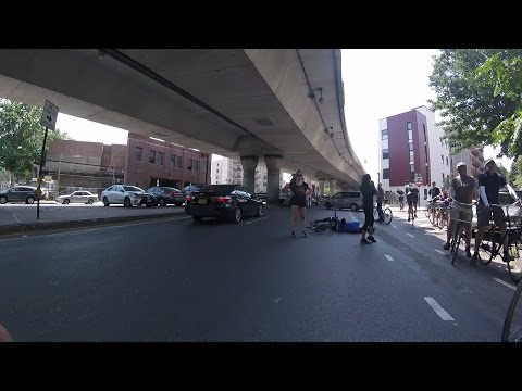 TRI BORO BIKE RIDE feat. A FLAT TIRE AND BIKE ACCIDENT