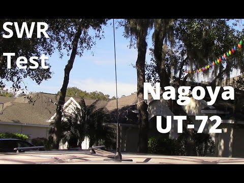 Nagoya UT-72 dual-band mobile antenna SWR test