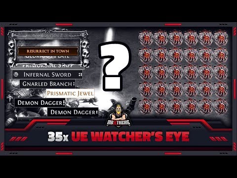[PATH OF EXILE] – 35x UBER ELDER “WATCHER’S EYE” – EARLY CHRISTMAS PRESENTS?