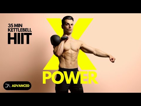 35 Min POWER Kettlebell HIIT workout | Full body Kettlebell Workout | Intense