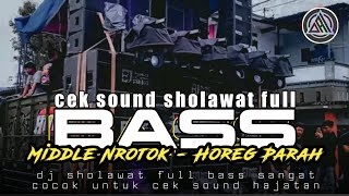 Download lagu DJ SHOLAWAT FULL BASS TERBARU - CEK SOUND SHOLAWAT FULL BASS HOREG NROTOK PARAH mp3
