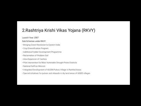 NABARD grade A- government schemes- lecture 1-RKVY and RKVY-RAFTAAR-by Hannu gandhi