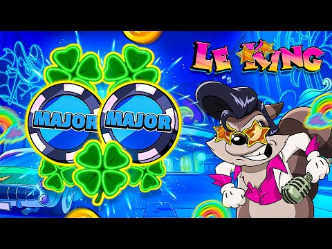 WE GOT THE MAJOR COIN TO LAND TWICE IN ONE BONUS ON LE KING!! (Bonus Buys)
