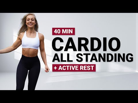 40 MIN CARDIO ALL STANDING | HIIT WORKOUT | No Equipment | No Repeat | Fat Burning | Super Sweaty