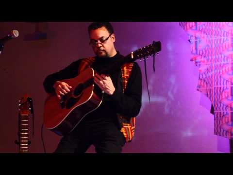 A. Spencer Barefield performs in Joshua White and Gary Panter's Light Show at MOCAD