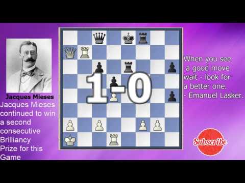 Chess Brilliancies | Game 6 | Jacques Mieses vs James Mason, 1901