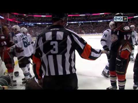 Sharks and Ducks brawl in Preseason