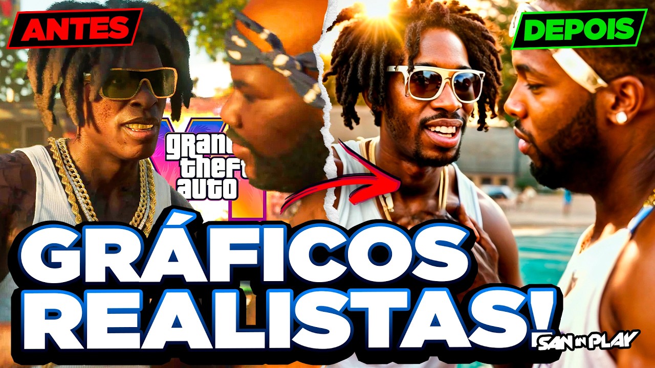 GTA 6 TRAILER with ULTRA REALISTIC GRAPHICS recreated with NEW very Powerful AI.. (Check) #gta6