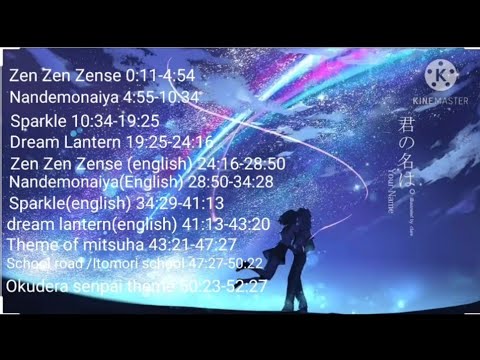 Kimi no na wa/your name jukebox/all songs