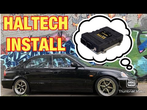TURBO CIVIC HALTECH ECU INSTALL D16 VITARA BUILD