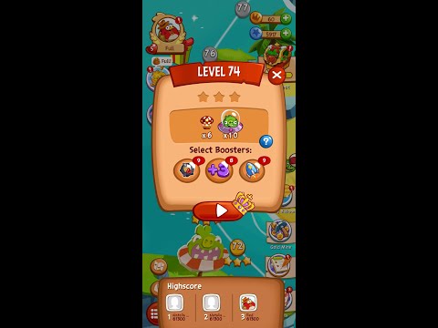 Angry Birds Blast Level 74