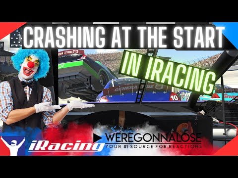 Crashing into Racers on iRacing at the Start of Nascar Race