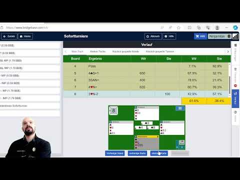 BBO Wöchentliches Kostenloses Sofortturnier #90 - Wenn keine Gegenreizung kommt...