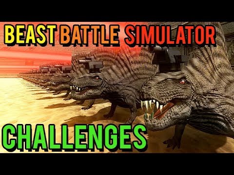 Beast Battle Simulator Gameplay German - Super Laser Dinos