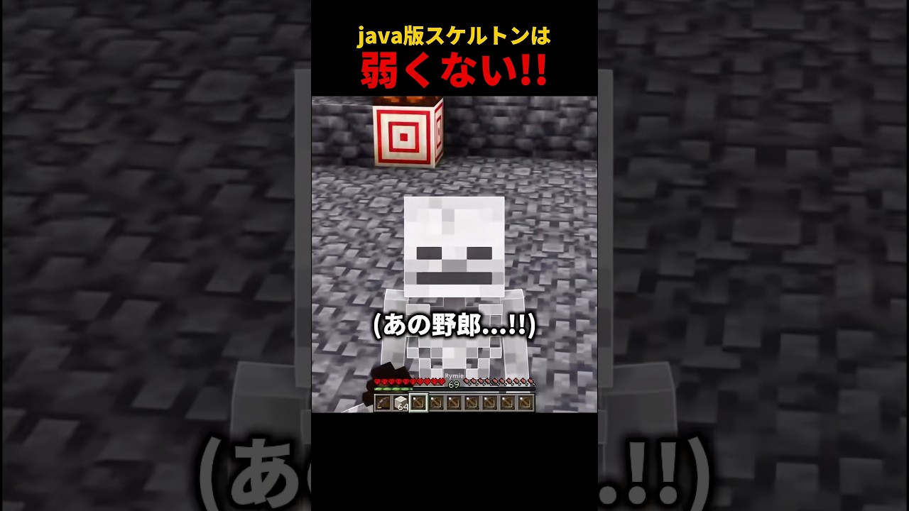 java版スケルトンの復讐劇#マイクラ #マインクラフト #minecraft #ゲーム実況 #shorts
