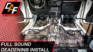 Full Interior Sound Treatment = BETTER SOUND! - JEEP Build - CarAudioFabrication