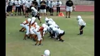 preview picture of video 'Beeville Trojans Martin's 1st Blocked Punt'