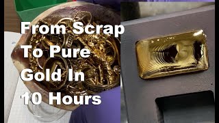 Scrap Gold To High Purity Ingot In 10 Hours