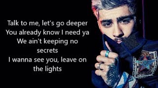 ZAYN - Talk to me (lyrics)