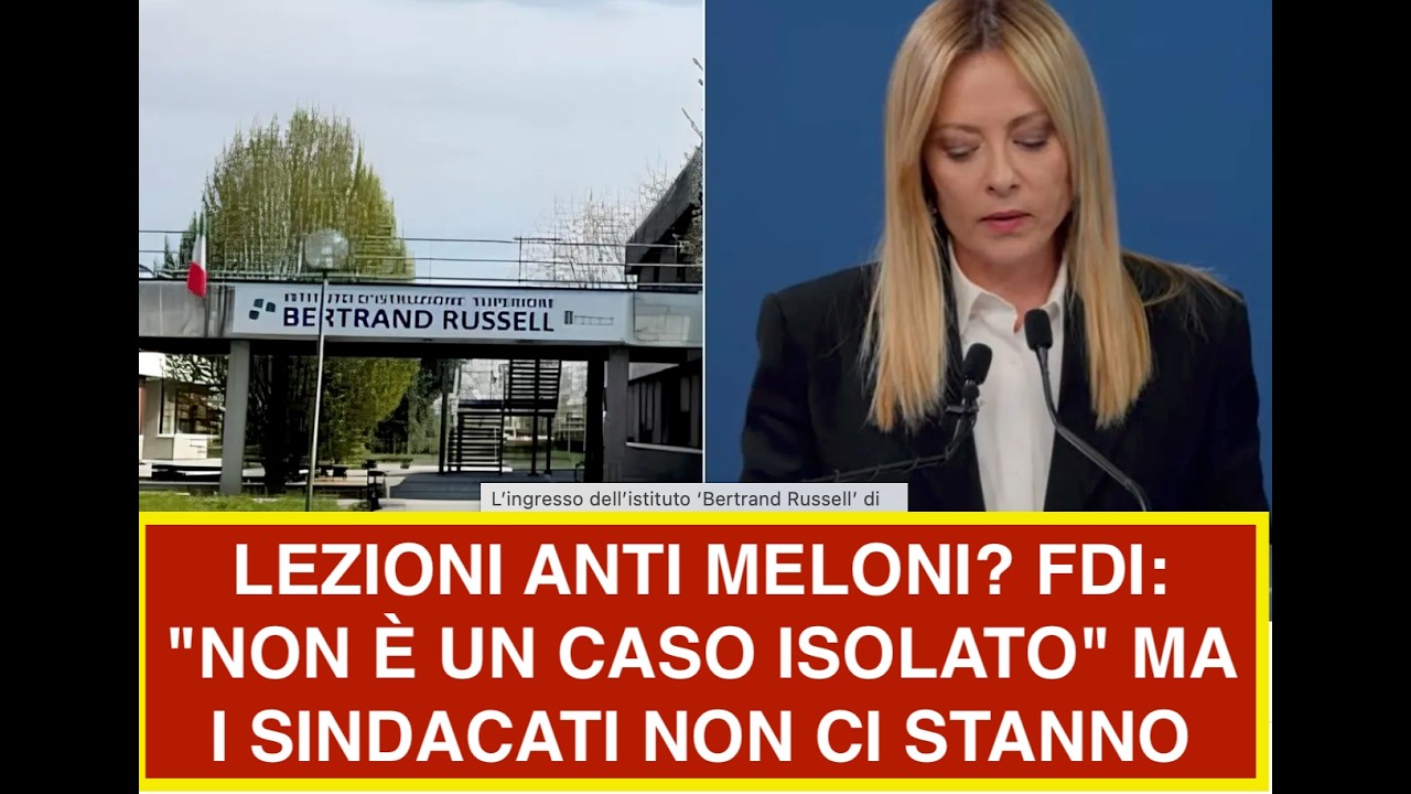 LEZIONI ANTI MELONI? FDI: "NON È UN CASO ISOLATO" MA I SINDACATI NON CI STANNO