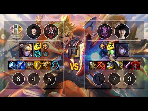 SRB Sangyoon Ezreal vs iBoy Aphelios Bot - KR GrandMaster Patch 10.11