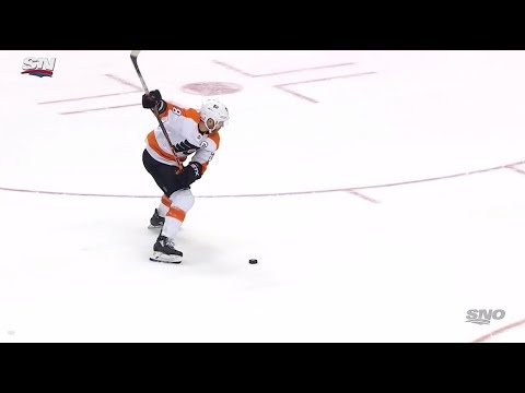 Claude Giroux slap shot shootout goal vs. Toronto Maple Leafs
