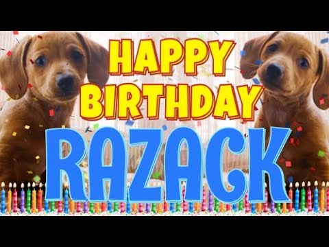 Happy Birthday Razack! ( Funny Talking Dogs ) What Is Free On My Birthday