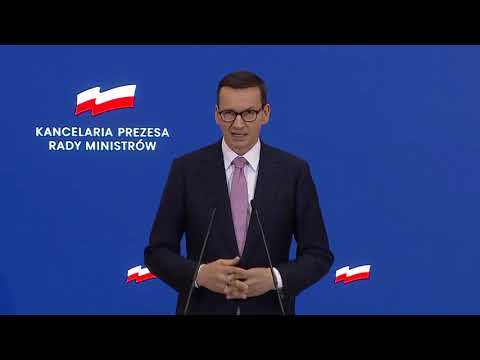 Premier Morawiecki odpowiada na pytania dziennikarzy