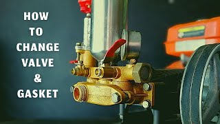 How to change valve & Gasket  for power sprayer pump l Pressure pump repair